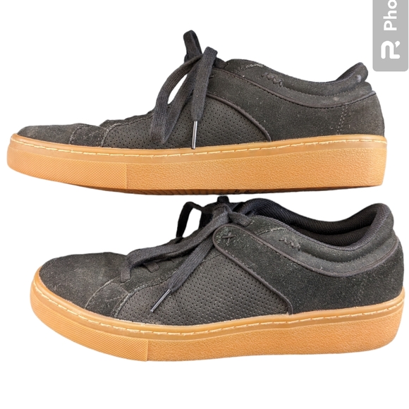 Skechers Goldie-Brybe Black Suede Sneaker Mens 10 - Picture 4 of 6